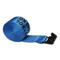 Us Cargo Control 4" x 30' Blue Winch Strap with Flat Hook 430FHBLUE